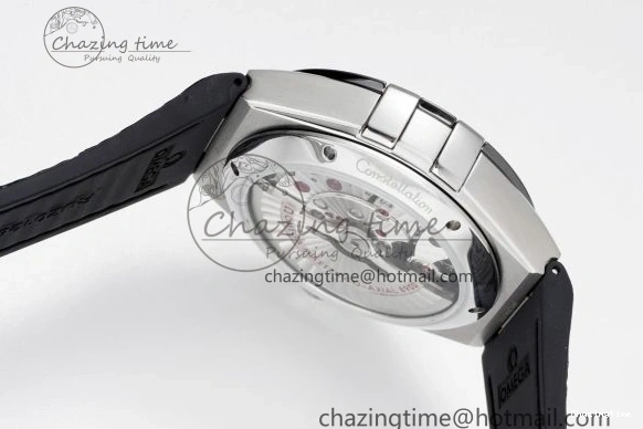 0422 GoAnywhere Constellation Black Ceramic SS 8F 1:1 Best Edition White Textured Dial on Black Gummy Strap A 7803